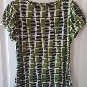 Worthington Geometric Print Blouse